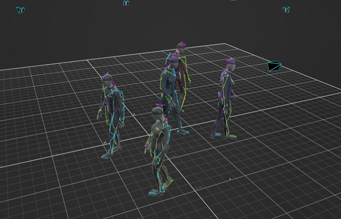 カメラ8台で複数人の同時モーションキャプチャが可能に