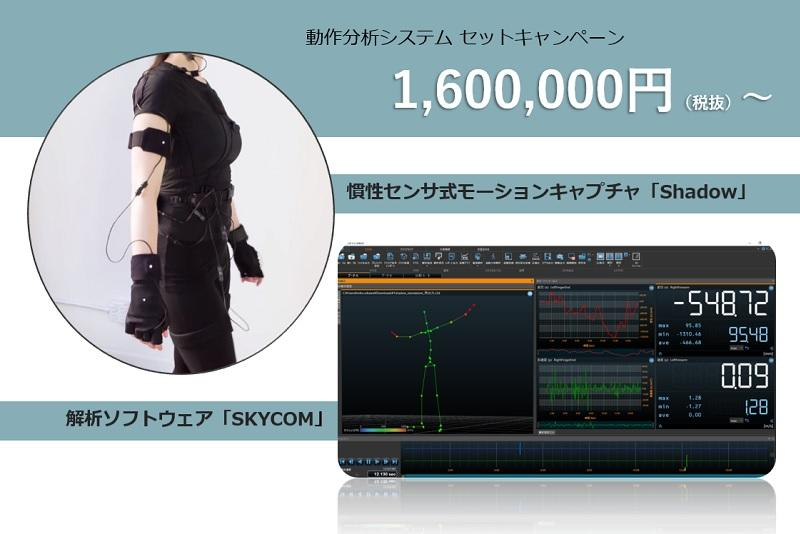 160万円～フルボディ動作分析が可能！キャンペーンセットのご案内