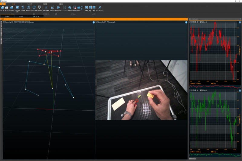 視線計測機との同期計測・解析システム